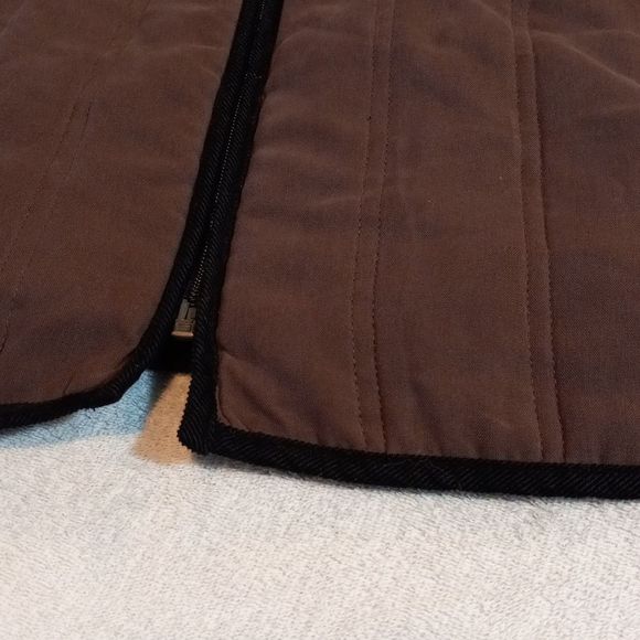 Vintage LUTAR Tan Black Lined Silk Coat - Picture 15 of 15